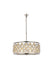 Madison 6-Light Chandelier in Polished Nickel with Golden Teak (Smoky) Royal Cut Crystal