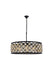 Madison 8-Light Chandelier in Matte Black with Golden Teak (Smoky) Royal Cut Crystal