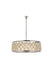 Madison 8-Light Chandelier in Polished Nickel with Golden Teak (Smoky) Royal Cut Crystal