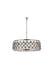 Madison 8-Light Chandelier in Polished Nickel with Silver Shade (Grey) Royal Cut Crystal