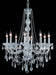 Verona 8-Light Chandelier in Chrome with Clear Royal Cut Crystal