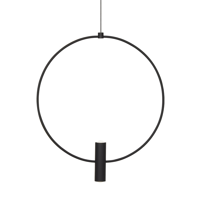 Mini Layla 13" Pendant in Nightshade Black