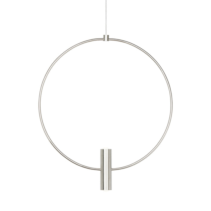 Mini Layla 13" Pendant in Satin Nickel