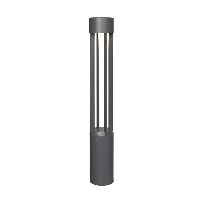 Turbo 42" Outdoor Bollard in Charcoal