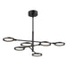 Spectica 6-Light Chandelier in Matte Black