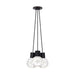 Mina 3-Light Pendant in Black