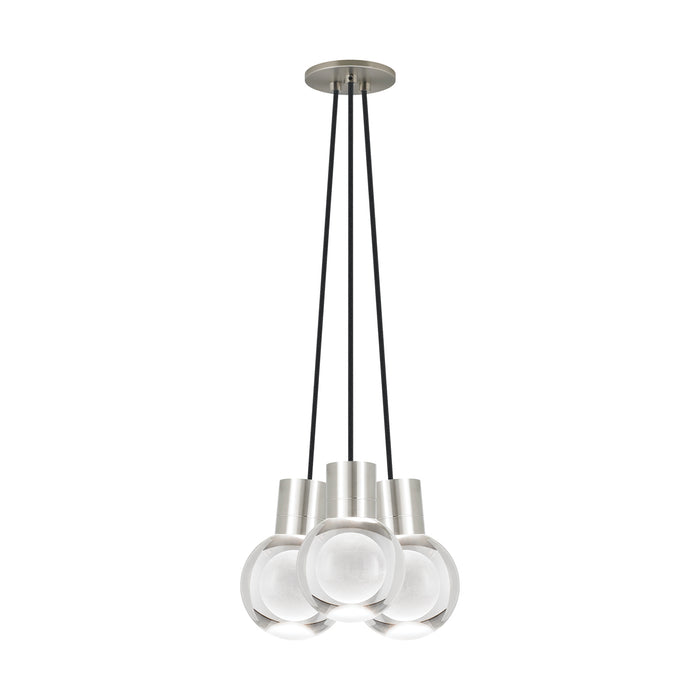 Mina 3-Light Pendant in Satin Nickel