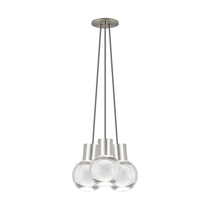 Mina 3-Light Pendant in Satin Nickel