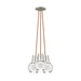 Mina 3-Light Pendant in Satin Nickel