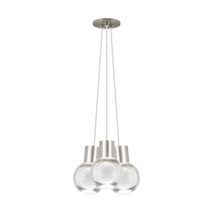 Mina 3-Light Pendant in Satin Nickel