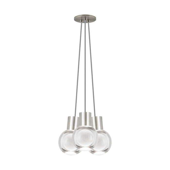 Mina 3-Light Pendant in Satin Nickel