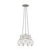 Mina 3-Light Pendant in Satin Nickel