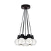 Mina 7-Light Pendant in Black