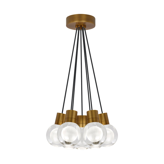 Mina 7-Light Pendant in Aged Brass