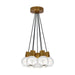 Mina 7-Light Pendant in Aged Brass