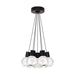 Mina 7-Light Pendant in Black