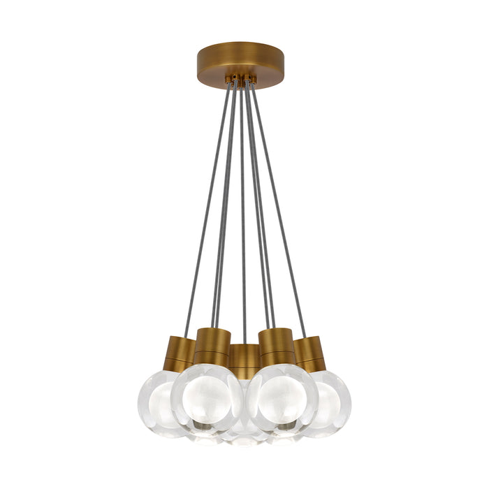 Mina 7-Light Pendant in Aged Brass