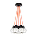 Mina 7-Light Pendant in Black