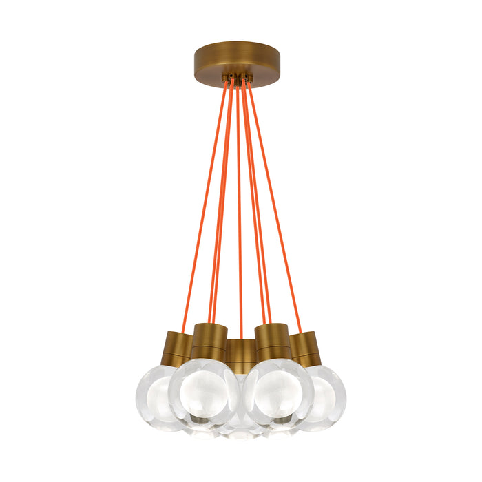 Mina 7-Light Pendant in Aged Brass