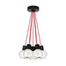 Mina 7-Light Pendant in Black