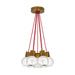 Mina 7-Light Pendant in Aged Brass