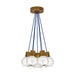 Mina 7-Light Pendant in Aged Brass