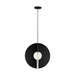 Orbel Round Pendant in Matte Black