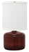 Scatchard 19.5 Inch Table Lamp in Copper Red with Linen Hardback