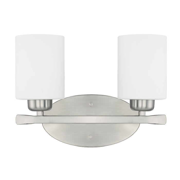 Dixon Two Light Vanity in Brushed Nickel