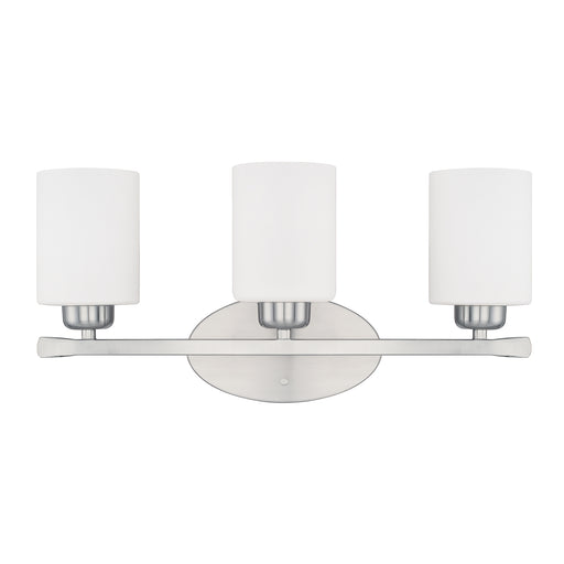 Dixon Three Light Vanity in Brushed Nickel