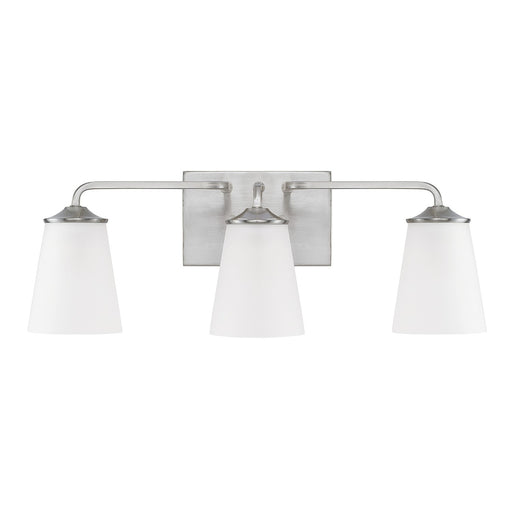 Braylon Three Light Vanity in Brushed Nickel