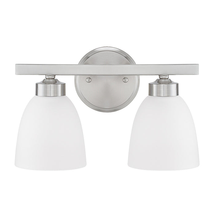 Jameson Two Light Vanity in Brushed Nickel