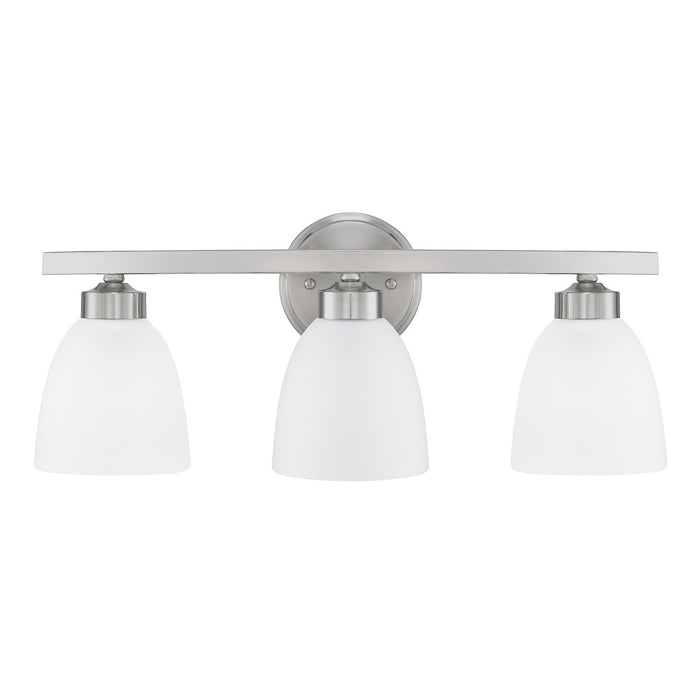 Jameson Three Light Vanity in Brushed Nickel