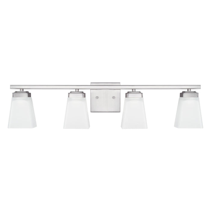 Baxley Four Light Vanity in Brushed Nickel