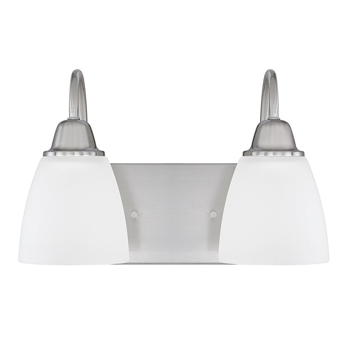 Trenton Two Light Vanity in Brushed Nickel