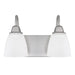 Trenton Two Light Vanity in Brushed Nickel