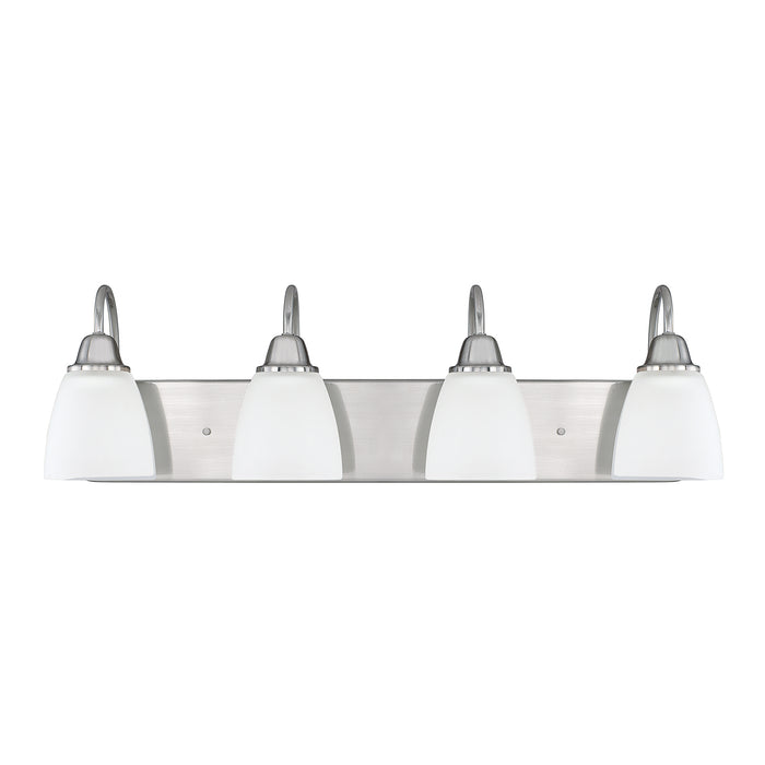 Trenton Four Light Vanity in Brushed Nickel