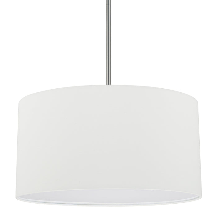 Alan Three Light Pendant in Brushed Nickel