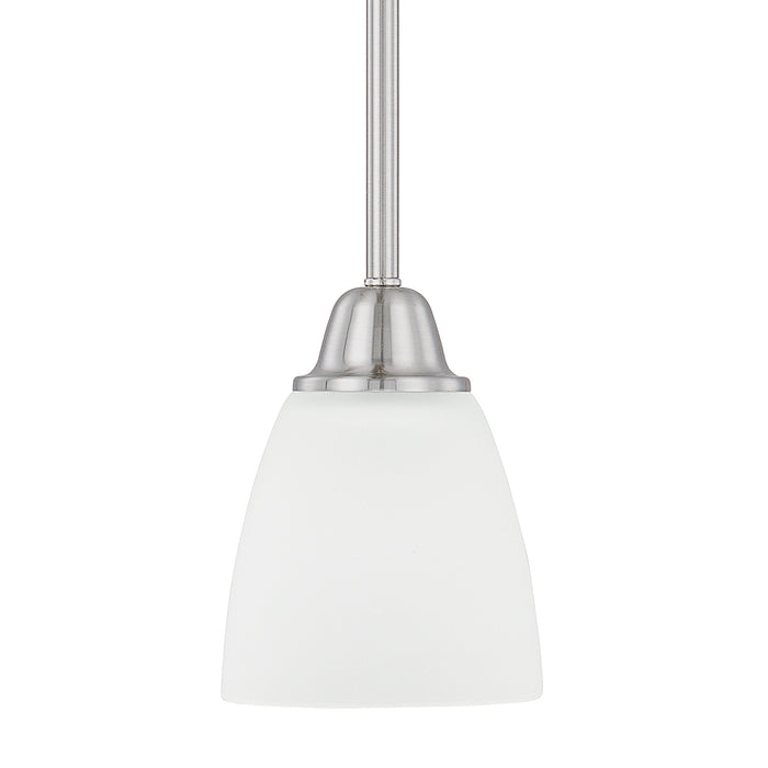 Trenton One Light Pendant in Brushed Nickel