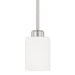 Dixon One Light Pendant in Brushed Nickel