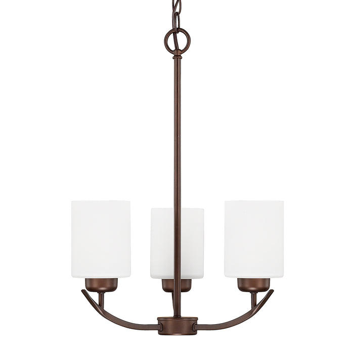 Dixon Three Light Chandelier in Bronze