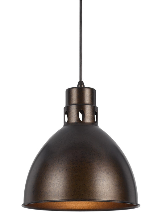 Uni-Pack One Light Pendant In Dark Bronze