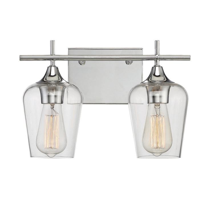 Octave 2-Light Bath Vanity in Polished Chrome