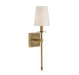 Monroe 1-Light Sconce in Warm Brass