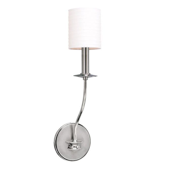 Sheffield 1-Light Wall Sconce in Polished Nickel - Lamps Expo