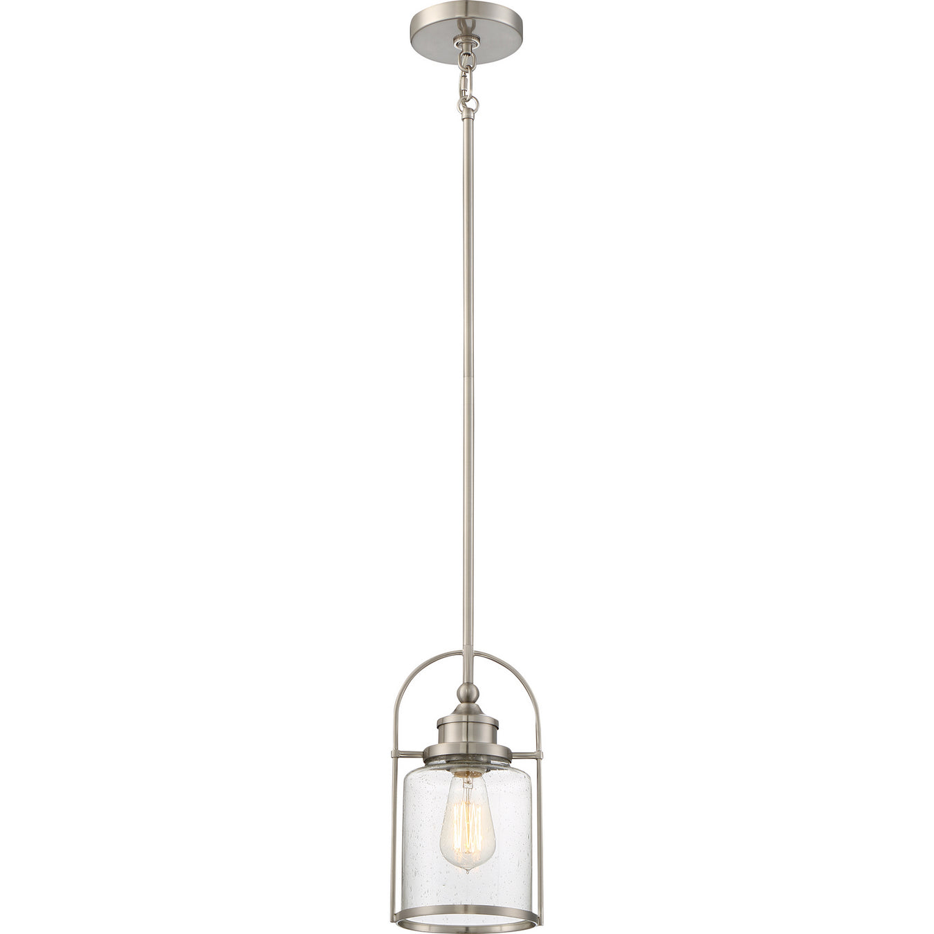 Payson 1-Light Mini Pendant in Brushed Nickel