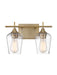 Octave 2-Light Bath Vanity in Warm Brass