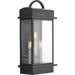 Santee 3-Light Large Wall-Lantern in Black