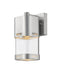 Lestat 1 Light Outdoor Wall Light in Brushed Aluminum