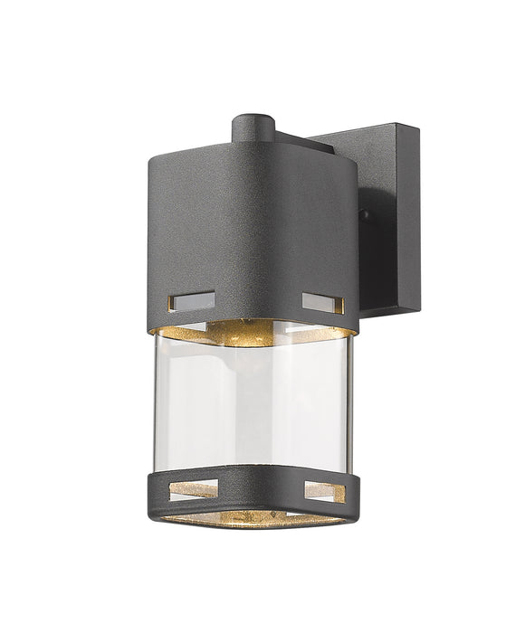 Lestat 1 Light Outdoor Wall Light in Black